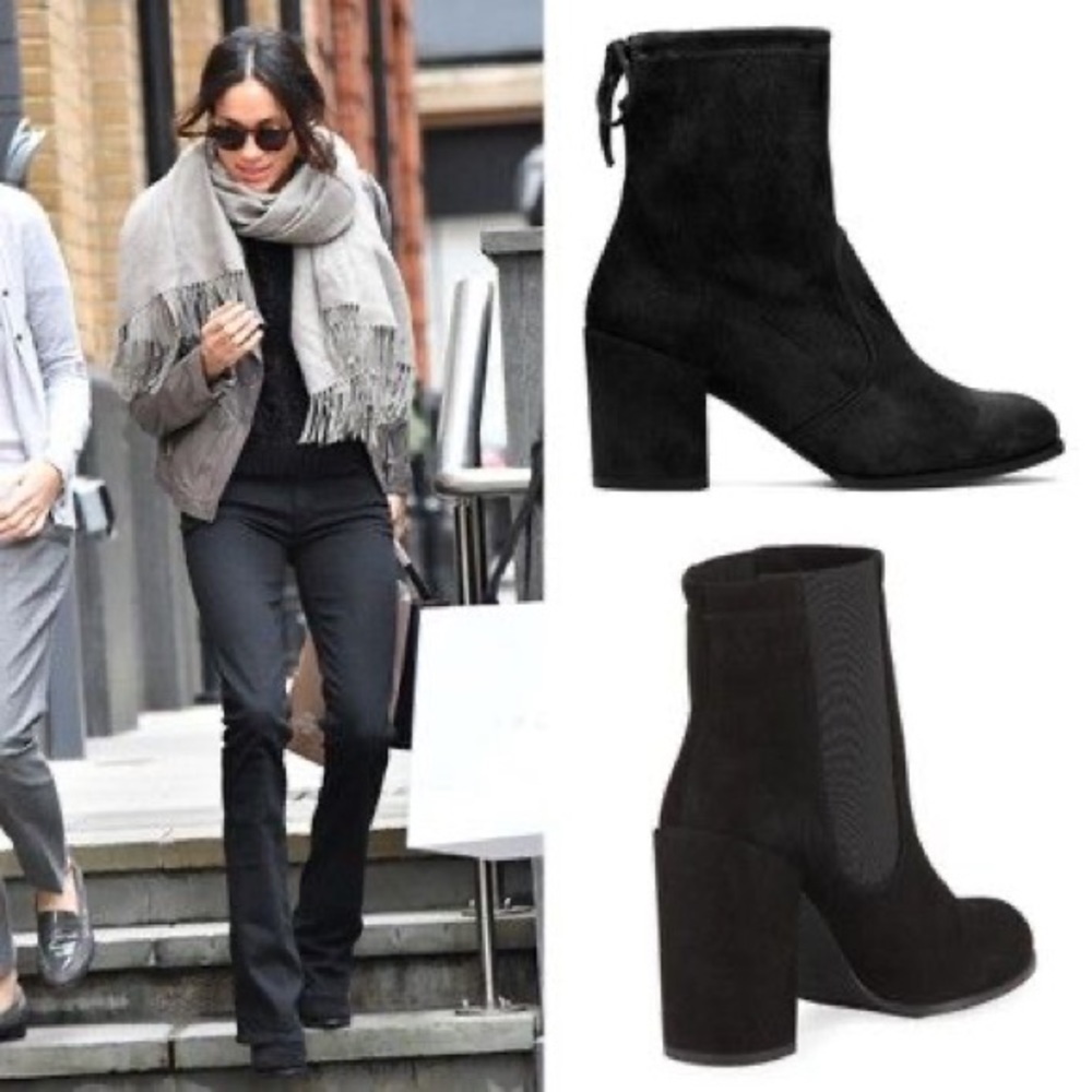 Stuart Weitzman Sidemover booties ASO Meghan Markle